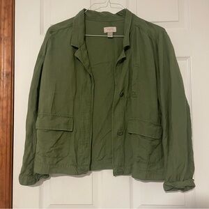 LOFT Olive Utility Jacket for Women